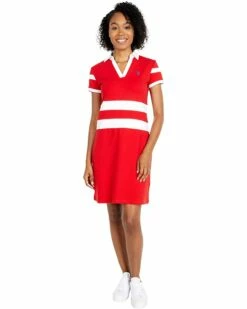 U.S. POLO ASSN. Dresses 2 Stripe V-Neck Polo Dress 12 U.S. POLO ASSN. Dresses 2 Stripe V-Neck Polo Dress -Valentino Garavani Sales Shop 71uhI85VSrL. AC SR736920