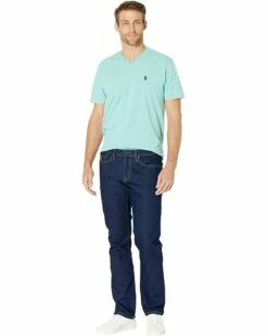 U.S. POLO ASSN. Stretch Slim Straight Five-Pocket Denim Jeans in Blue Rinse 9 U.S. POLO ASSN. Stretch Slim Straight Five-Pocket Denim Jeans in Blue Rinse -Valentino Garavani Sales Shop 71uzCTwI49L. AC SR736920