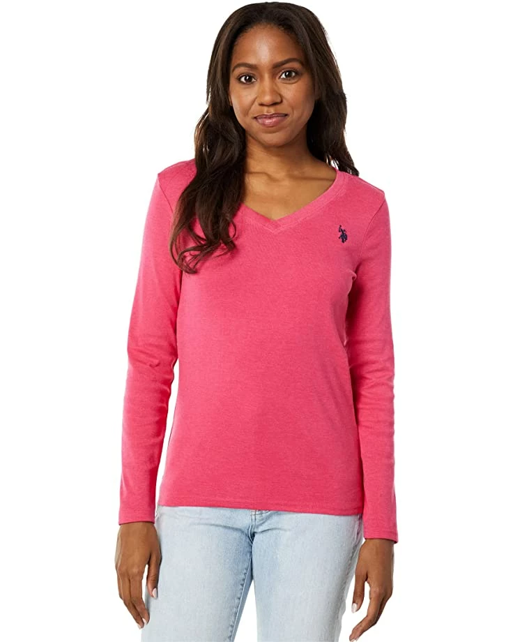 U.S. POLO ASSN. Shirts & Tops Long Sleeve V-Neck Heathered Tee 7 U.S. POLO ASSN. Shirts & Tops Long Sleeve V-Neck Heathered Tee - Image 5