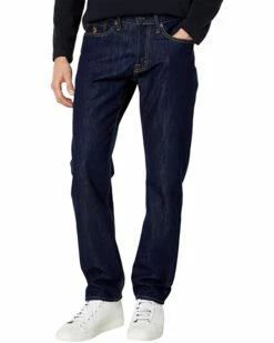 U.S. POLO ASSN. Stretch Slim Straight Five-Pocket Jeans in Blue