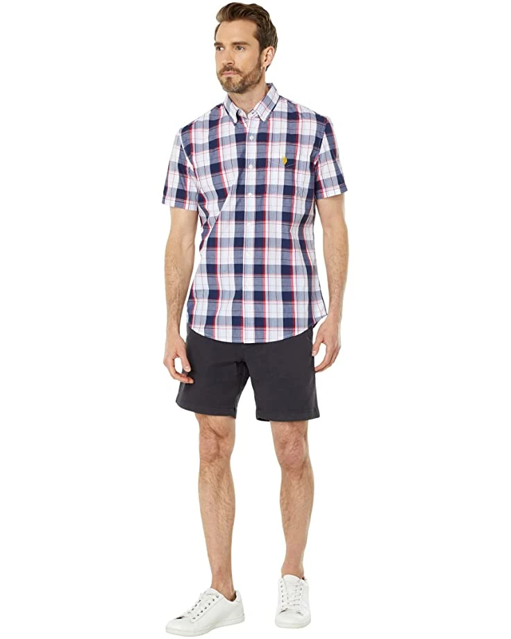 U.S. POLO ASSN. Shirts & Tops Short Sleeve Large Plaid Poplin Woven Shirt 6 U.S. POLO ASSN. Shirts & Tops Short Sleeve Large Plaid Poplin Woven Shirt - Image 4