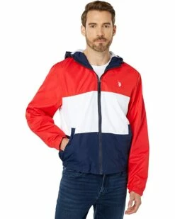 U.S. POLO ASSN. Coats & Outerwear Tricolor Hooded Windbreaker 13 U.S. POLO ASSN. Coats & Outerwear Tricolor Hooded Windbreaker -Valentino Garavani Sales Shop 71wbJ8gVrL. AC SR736920