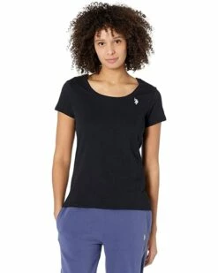 U.S. POLO ASSN. Shirts & Tops Scoop Neck Solid T-Shirt
