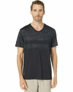 U.S. POLO ASSN. Shirts & Tops Short Sleeve V-Neck Color-Block Performance Tee