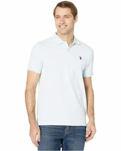U.S. POLO ASSN. Shirts & Tops Solid Cotton Pique Polo with Small Pony -Valentino Garavani Sales Shop 81 VA6s7vuL. AC SR736920