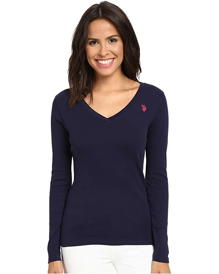 U.S. POLO ASSN. Shirts & Tops Rib V-Neck T-Shirt 3 U.S. POLO ASSN. Shirts & Tops Rib V-Neck T-Shirt