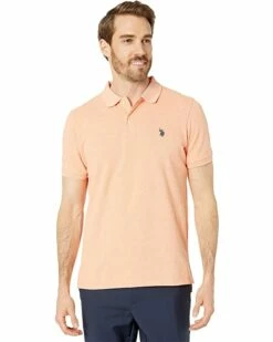 U.S. POLO ASSN. Shirts & Tops Solid Cotton Pique Polo with Small Pony -Valentino Garavani Sales Shop 810crmbt8uL. AC SR736920