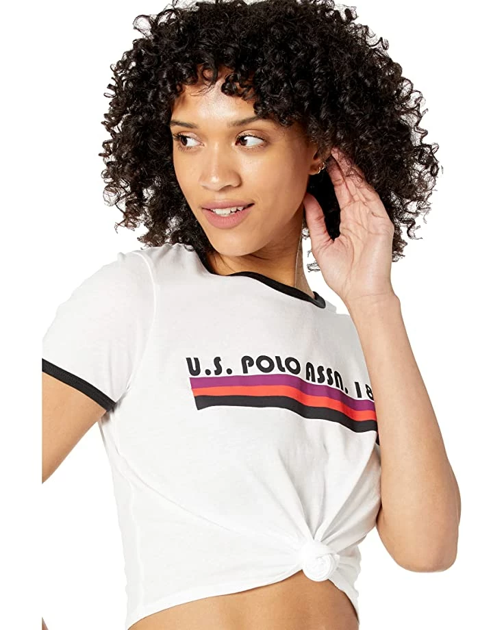U.S. POLO ASSN. Shirts & Tops Graphic Knot Crop T-Shirt 5 U.S. POLO ASSN. Shirts & Tops Graphic Knot Crop T-Shirt - Image 3