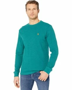 U.S. POLO ASSN. Shirts & Tops Long Sleeve Crew Neck Solid Thermal Shirt -Valentino Garavani Sales Shop 814AXYBPyIL. AC SR736920
