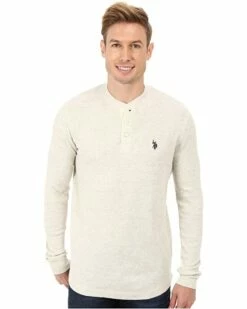 Valentino Garavani Sales Shop 10 U.S. POLO ASSN. Shirts & Tops Long Sleeve Cotton Thermal Henley