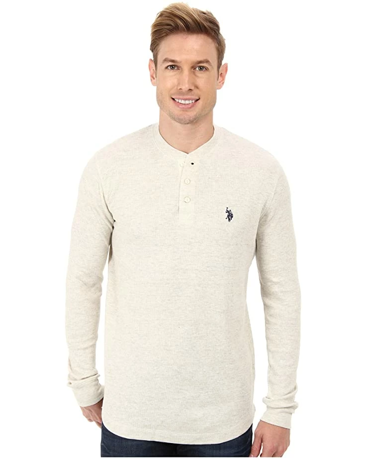 U.S. POLO ASSN. Shirts & Tops Long Sleeve Cotton Thermal Henley 3 U.S. POLO ASSN. Shirts & Tops Long Sleeve Cotton Thermal Henley