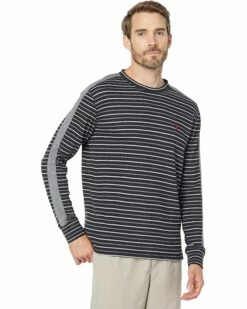 U.S. POLO ASSN. Shirts & Tops Long Sleeve Stripe Thermal Crew Neck Shirt