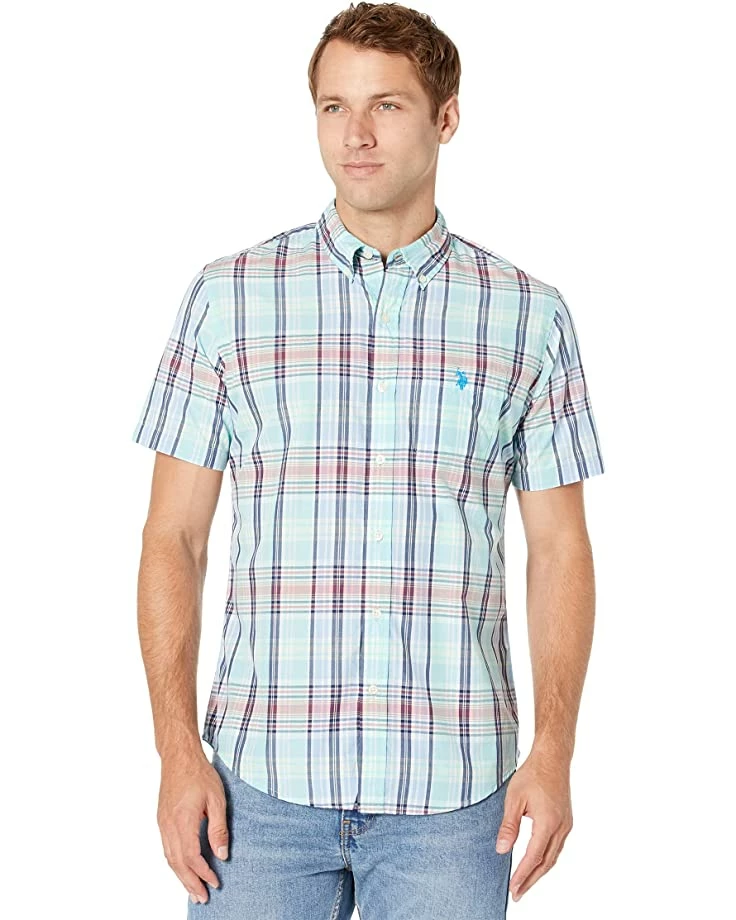 U.S. POLO ASSN. Shirts & Tops Short Sleeve Multi Plaid Poplin Woven Shirt 3 U.S. POLO ASSN. Shirts & Tops Short Sleeve Multi Plaid Poplin Woven Shirt