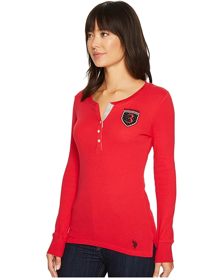 U.S. POLO ASSN. Shirts & Tops Rib Knit Henley with Elbow Patches 4 U.S. POLO ASSN. Shirts & Tops Rib Knit Henley with Elbow Patches - Image 2