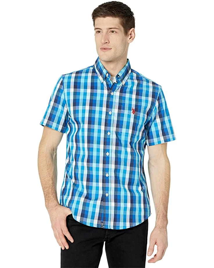 U.S. POLO ASSN. Shirts & Tops Short Sleeve Slim Fit Plaid Woven Shirt 3 U.S. POLO ASSN. Shirts & Tops Short Sleeve Slim Fit Plaid Woven Shirt