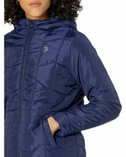 U.S. POLO ASSN. Coats & Outerwear Multiple Channel Hooded Puffer Cozy Lining 11 U.S. POLO ASSN. Coats & Outerwear Multiple Channel Hooded Puffer Cozy Lining -Valentino Garavani Sales Shop 815RU RZt5L. AC SR736920