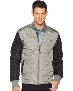 U.S. POLO ASSN. Coats & Outerwear Contrast Quilt Bomber 11 U.S. POLO ASSN. Coats & Outerwear Contrast Quilt Bomber -Valentino Garavani Sales Shop 815dcjWEIML. AC SR736920