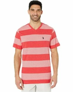 U.S. POLO ASSN. Shirts & Tops Short Sleeve Stripe V-Neck Tee