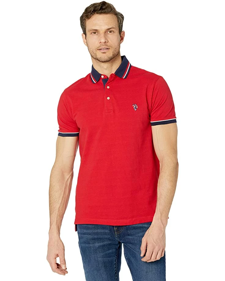 U.S. POLO ASSN. Shirts & Tops Slim Fit Contrast Pique Polo 10 U.S. POLO ASSN. Shirts & Tops Slim Fit Contrast Pique Polo - Image 8