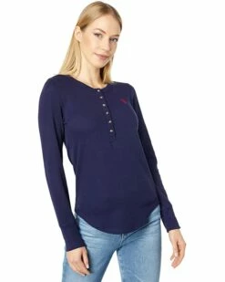 U.S. POLO ASSN. Shirts & Tops Long Sleeve Thermal Henley Top -Valentino Garavani Sales Shop 816xjZUQ8pL. AC SR736920