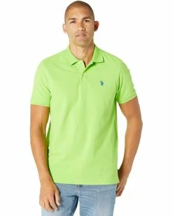 U.S. POLO ASSN. Shirts & Tops Solid Cotton Pique Polo with Small Pony -Valentino Garavani Sales Shop 817iA6o3GxS. AC SR736920
