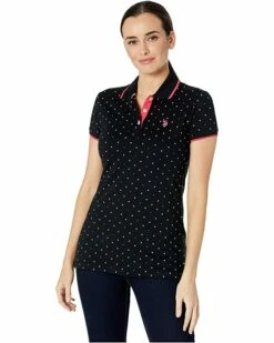 U.S. POLO ASSN. Shirts & Tops Dot Print Polo Shirt