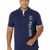 U.S. POLO ASSN. Shirts & Tops Short Sleeve Vertical Logo Solid Polo -Valentino Garavani Sales Shop 8189KdoGj5L. AC SR736920
