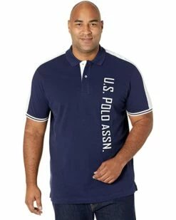 U.S. POLO ASSN. Shirts & Tops Short Sleeve Vertical Logo Solid Polo