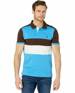 U.S. POLO ASSN. Shirts & Tops Slim Fit Chest Stripe Color Block Polo Shirt -Valentino Garavani Sales Shop 818C5SJ0 dL. AC SR736920