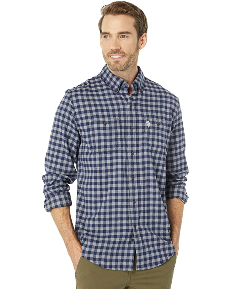 U.S. POLO ASSN. Shirts & Tops Long Sleeve Peach Twill Button-Down Woven Shirt 3 U.S. POLO ASSN. Shirts & Tops Long Sleeve Peach Twill Button-Down Woven Shirt