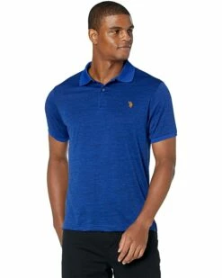 U.S. POLO ASSN. Shirts & Tops Short Sleeve Space Dye Performance Knit Shirt
