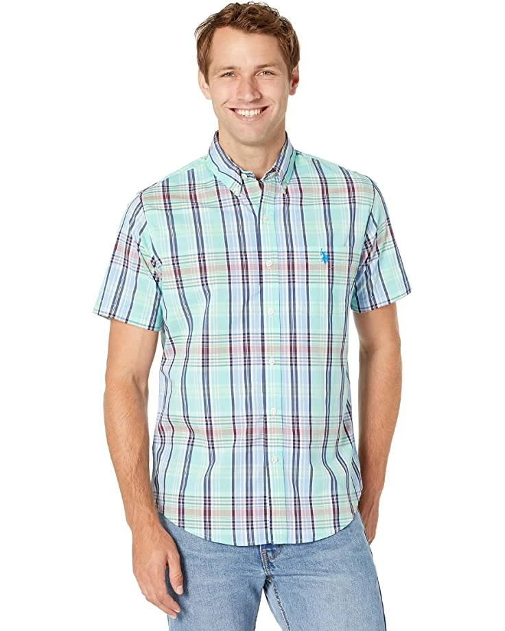 U.S. POLO ASSN. Shirts & Tops Short Sleeve Stretch Plaid Woven Shirt 3 U.S. POLO ASSN. Shirts & Tops Short Sleeve Stretch Plaid Woven Shirt
