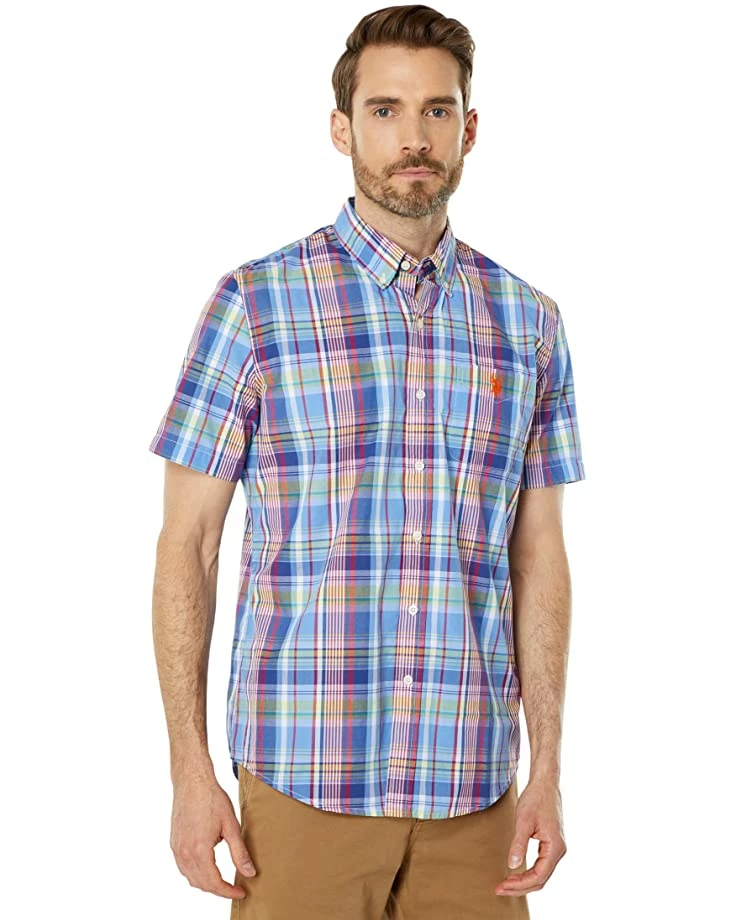 U.S. POLO ASSN. Shirts & Tops Short Sleeve Classic Fit Large Plaid Poplin Woven Shirt 3 U.S. POLO ASSN. Shirts & Tops Short Sleeve Classic Fit Large Plaid Poplin Woven Shirt
