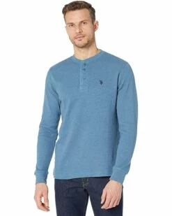U.S. POLO ASSN. Shirts & Tops Long Sleeve Thermal Henley Shirt -Valentino Garavani Sales Shop 81B2w0UK3PL. AC SR736920