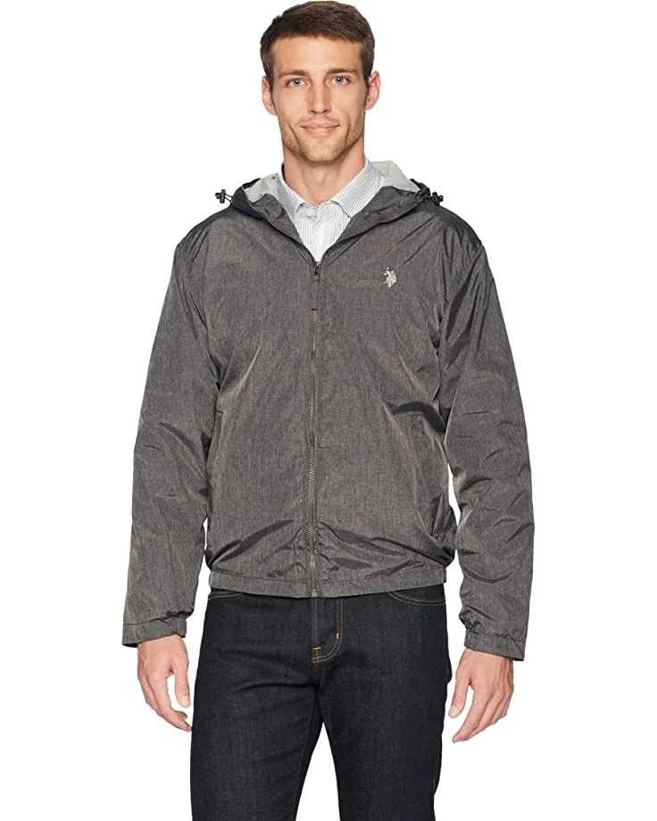 U.S. POLO ASSN. Coats & Outerwear Heather Hooded Windbreaker 3 U.S. POLO ASSN. Coats & Outerwear Heather Hooded Windbreaker