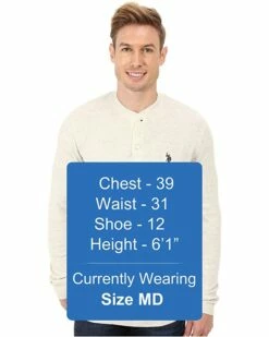 U.S. POLO ASSN. Shirts & Tops Long Sleeve Cotton Thermal Henley 11 U.S. POLO ASSN. Shirts & Tops Long Sleeve Cotton Thermal Henley -Valentino Garavani Sales Shop 81BZxfYJUYL. AC SR736920