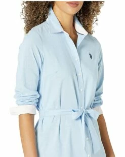 U.S. POLO ASSN. Dresses Long Sleeve Solid Stretch Oxford Dress 12 U.S. POLO ASSN. Dresses Long Sleeve Solid Stretch Oxford Dress -Valentino Garavani Sales Shop 81C0PHuiEvS. AC SR736920