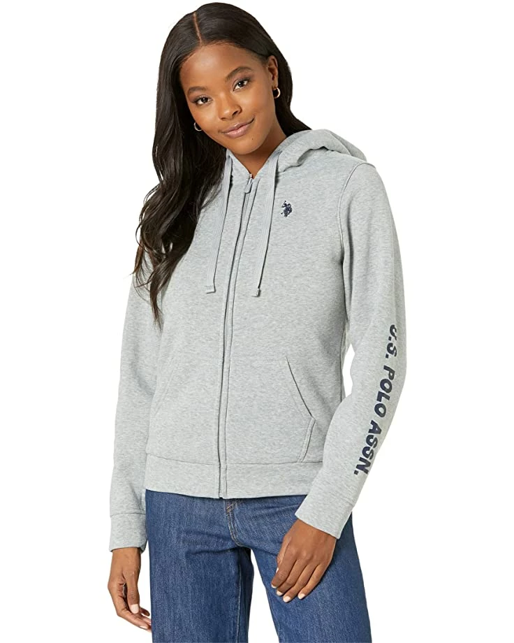 U.S. POLO ASSN. Hoodies & Sweatshirts Sleeve Print Fleece Jacket 8 U.S. POLO ASSN. Hoodies & Sweatshirts Sleeve Print Fleece Jacket - Image 6