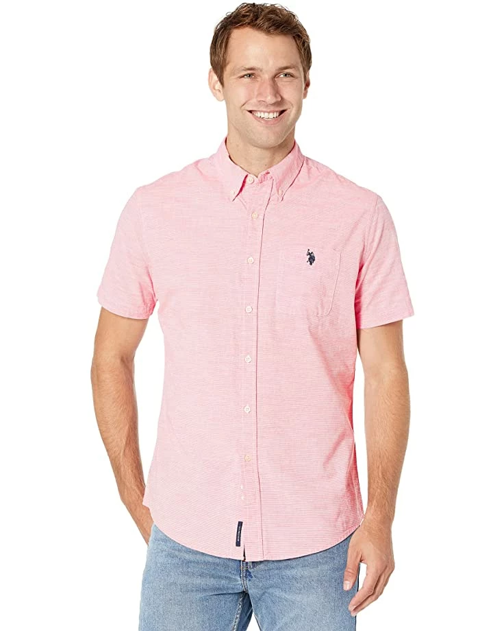 U.S. POLO ASSN. Shirts & Tops Short Sleeve Horizontal Slub Stripe Woven Shirt 3 U.S. POLO ASSN. Shirts & Tops Short Sleeve Horizontal Slub Stripe Woven Shirt