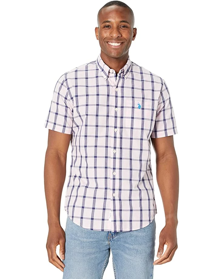 U.S. POLO ASSN. Shirts & Tops Short Sleeve Three-Color Plaid Woven Shirt 8 U.S. POLO ASSN. Shirts & Tops Short Sleeve Three-Color Plaid Woven Shirt - Image 6