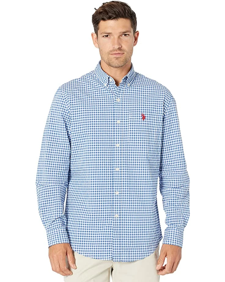 U.S. POLO ASSN. Shirts & Tops Long Seeve Dobby Plaid Woven Shirt 3 U.S. POLO ASSN. Shirts & Tops Long Seeve Dobby Plaid Woven Shirt