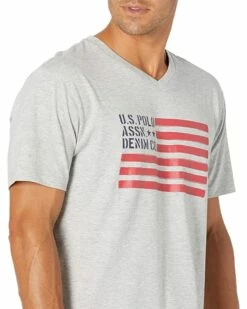 U.S. POLO ASSN. Shirts & Tops Short Sleeve V-Neck Graphic Flag Tee 8 U.S. POLO ASSN. Shirts & Tops Short Sleeve V-Neck Graphic Flag Tee -Valentino Garavani Sales Shop 81J53kSkhYL. AC SR736920