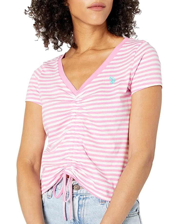 U.S. POLO ASSN. Shirts & Tops Striped Shirred T-Shirt 5 U.S. POLO ASSN. Shirts & Tops Striped Shirred T-Shirt - Image 3