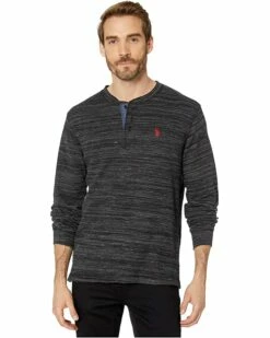 U.S. POLO ASSN. Shirts & Tops Space Dye Thermal Henley