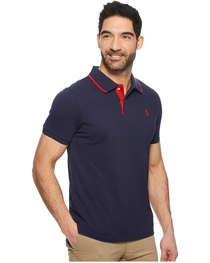U.S. POLO ASSN. Shirts & Tops Short Sleeve Slim Fit Solid Stretch Pique Polo Shirt 6 U.S. POLO ASSN. Shirts & Tops Short Sleeve Slim Fit Solid Stretch Pique Polo Shirt - Image 4