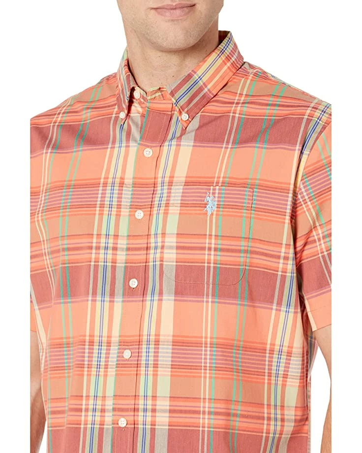 U.S. POLO ASSN. Shirts & Tops Short Sleeve Solid Oxford Stretch Poplin Shirt 5 U.S. POLO ASSN. Shirts & Tops Short Sleeve Solid Oxford Stretch Poplin Shirt - Image 3