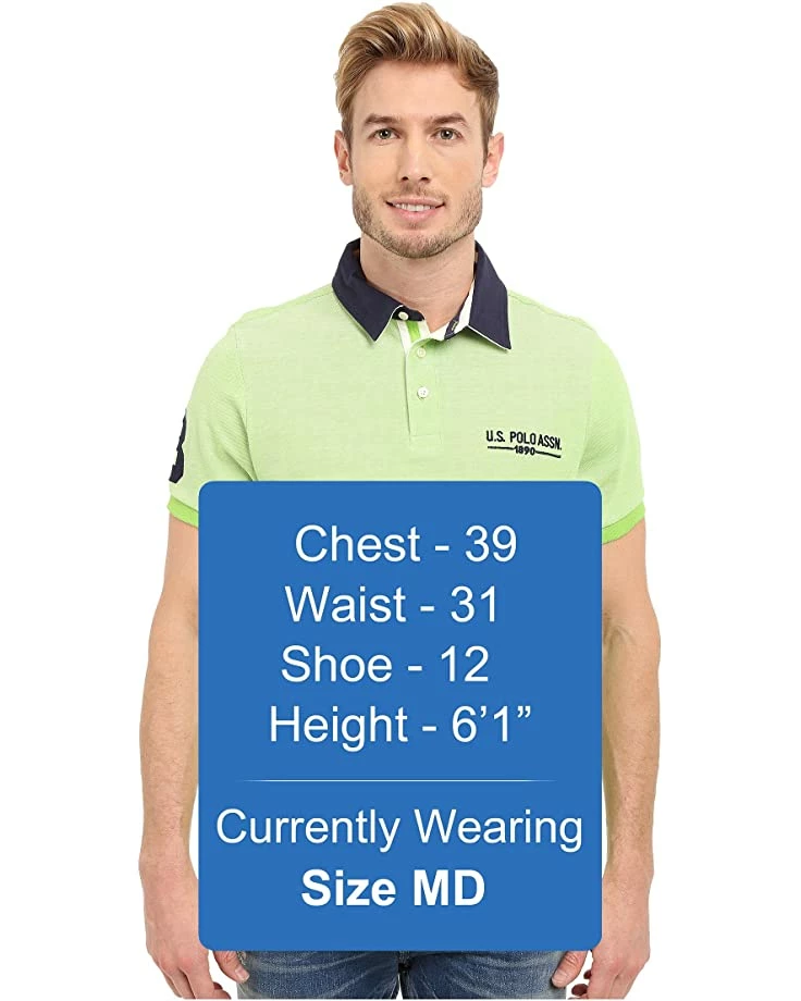 U.S. POLO ASSN. Shirts & Tops Solid Pique Polo Shirt w/ Contrast Collar 7 U.S. POLO ASSN. Shirts & Tops Solid Pique Polo Shirt w/ Contrast Collar - Image 5