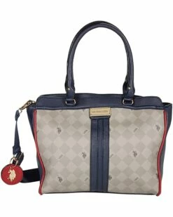 U.S. POLO ASSN. Handbags Diamond Heritage Satchel