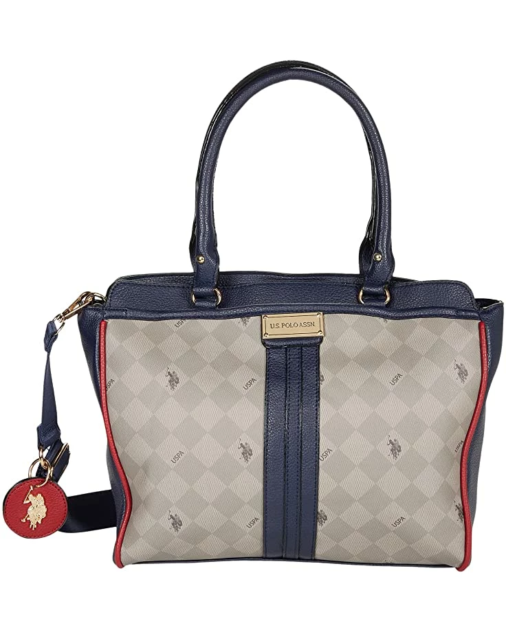 U.S. POLO ASSN. Handbags Diamond Heritage Satchel 3 U.S. POLO ASSN. Handbags Diamond Heritage Satchel