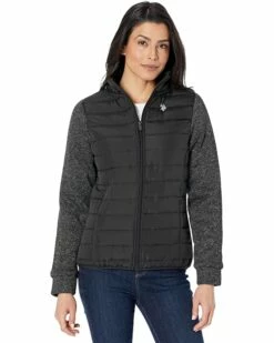 U.S. POLO ASSN. Coats & Outerwear Vest w/ Sweater Sleeves